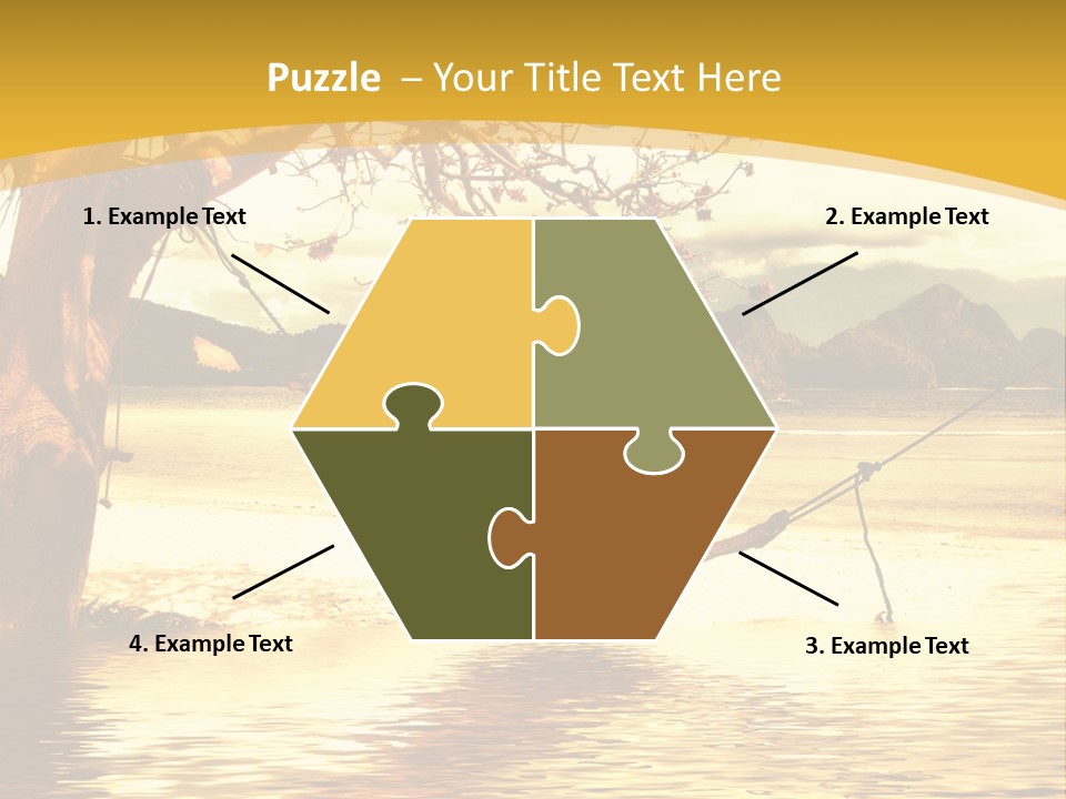 White Objects Transport PowerPoint Template