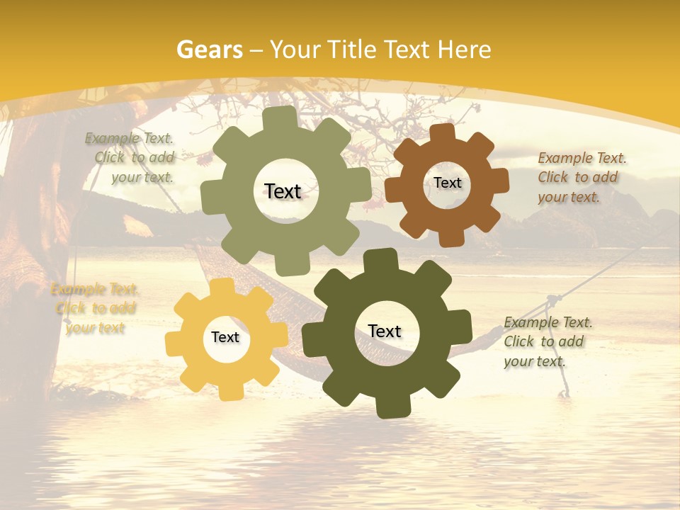 White Objects Transport PowerPoint Template