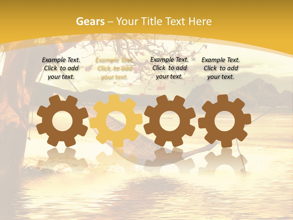 White Objects Transport PowerPoint Template