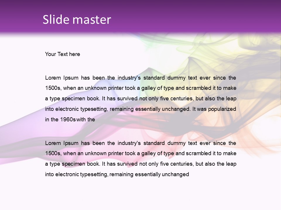 Curve Smooth Color PowerPoint Template