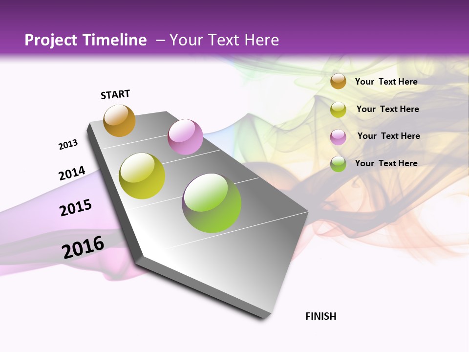 Curve Smooth Color PowerPoint Template