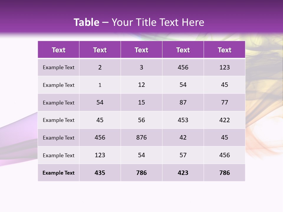 Curve Smooth Color PowerPoint Template