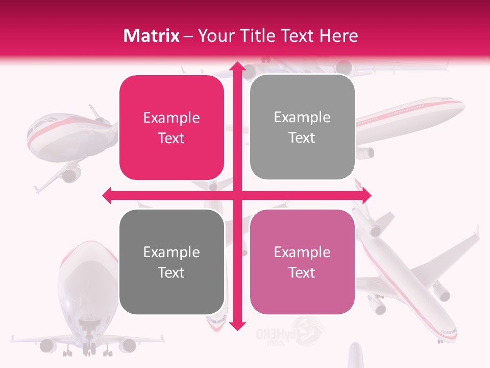 White Objects Transport PowerPoint Template