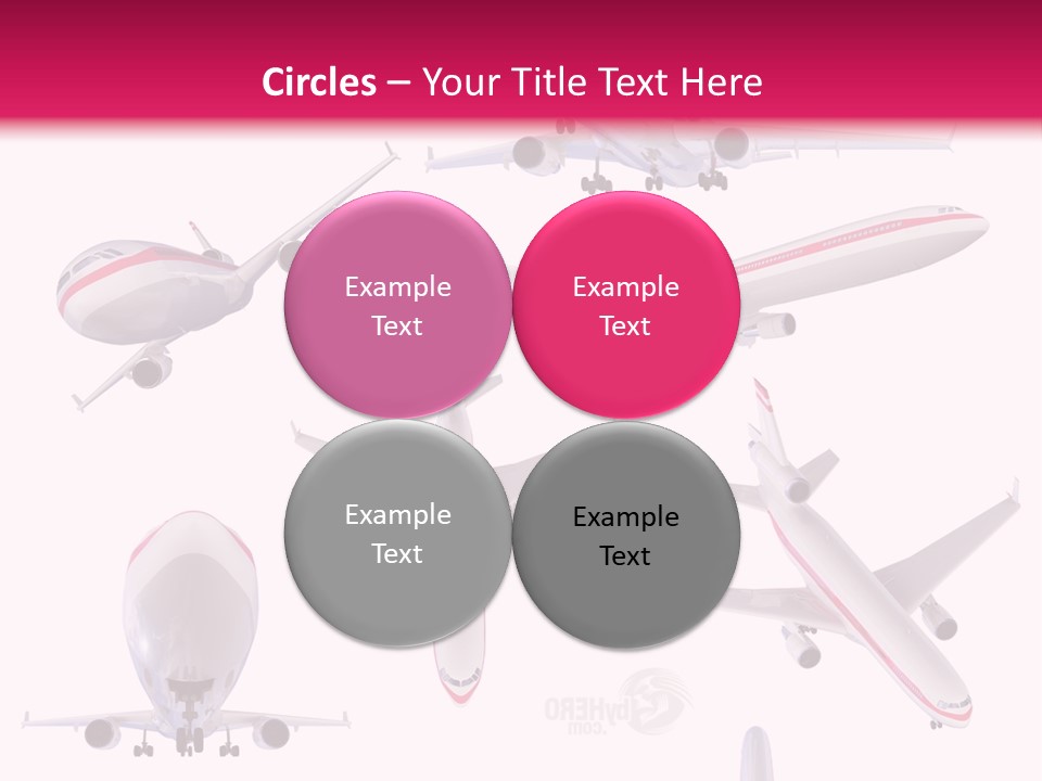 White Objects Transport PowerPoint Template