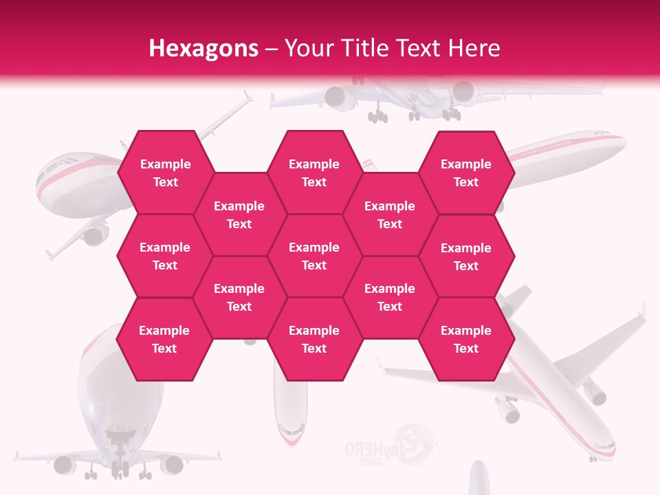 White Objects Transport PowerPoint Template