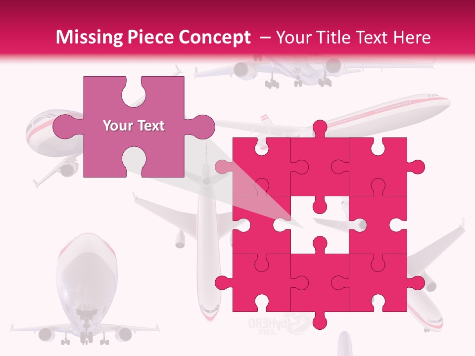 White Objects Transport PowerPoint Template