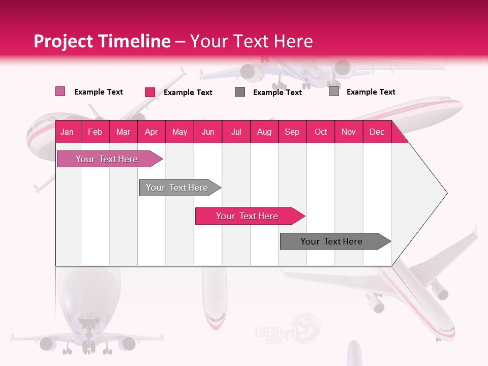 White Objects Transport PowerPoint Template