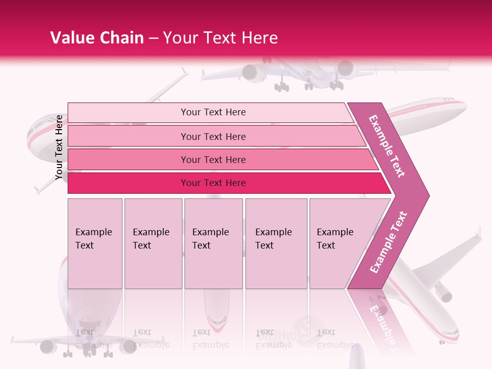 White Objects Transport PowerPoint Template