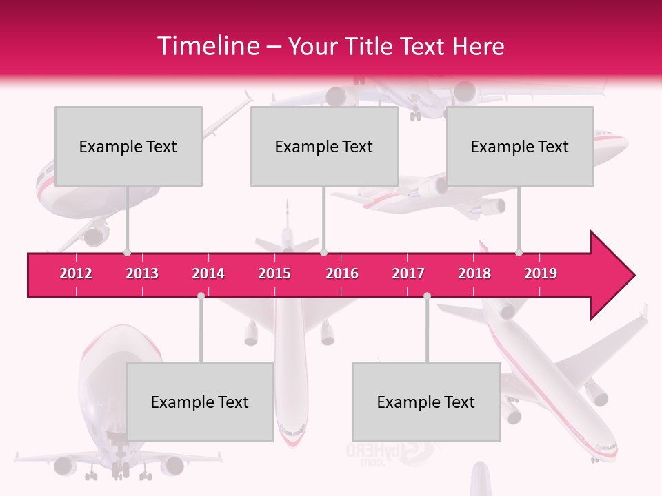 White Objects Transport PowerPoint Template