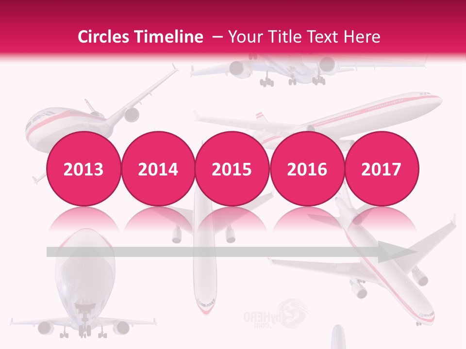 White Objects Transport PowerPoint Template