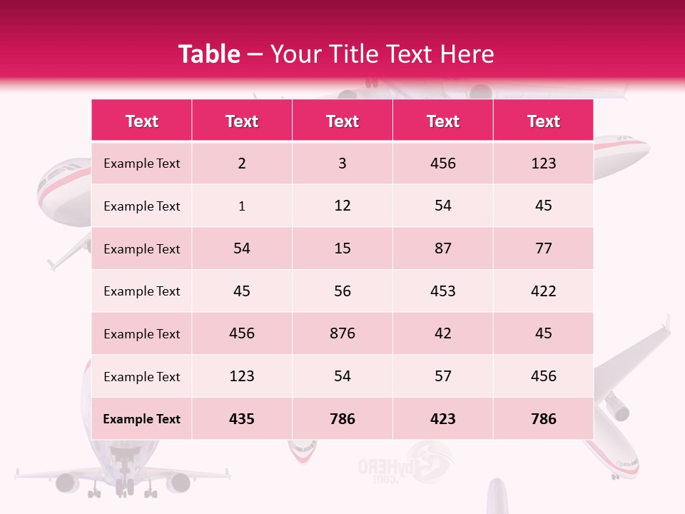 White Objects Transport PowerPoint Template