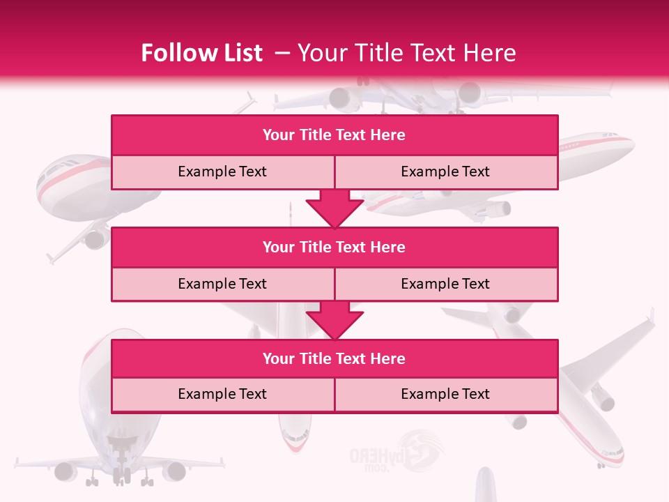 White Objects Transport PowerPoint Template