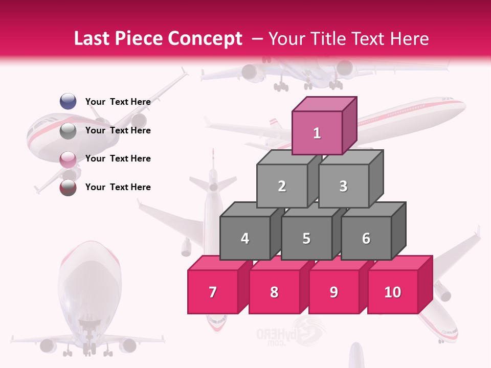 White Objects Transport PowerPoint Template