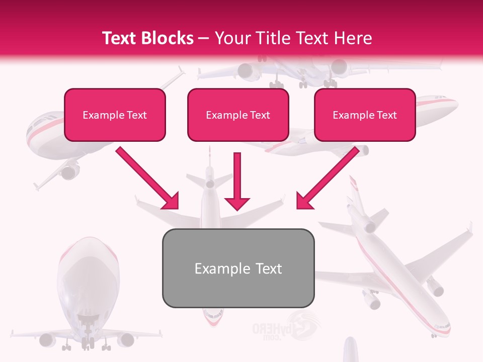 White Objects Transport PowerPoint Template
