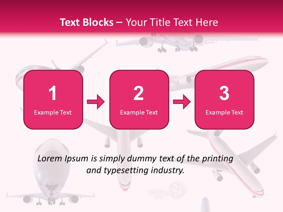 White Objects Transport PowerPoint Template