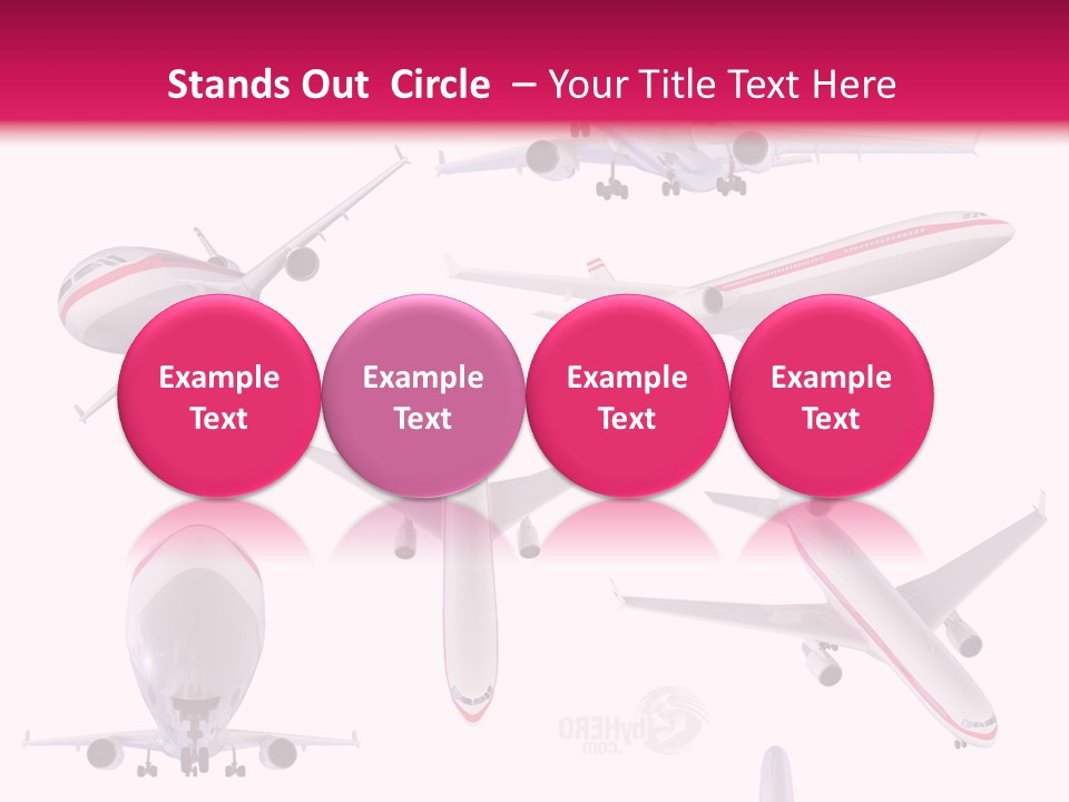 White Objects Transport PowerPoint Template