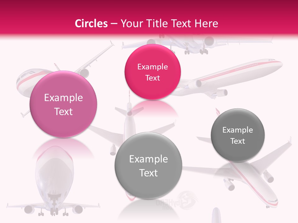 White Objects Transport PowerPoint Template