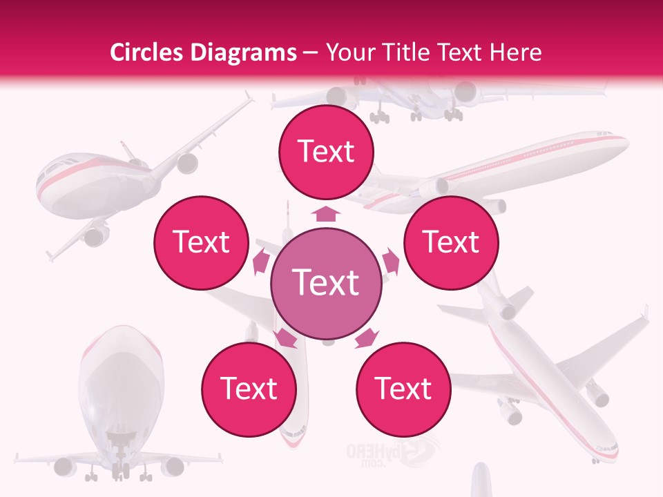 White Objects Transport PowerPoint Template