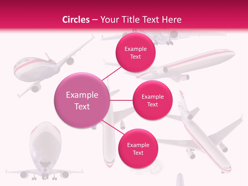 White Objects Transport PowerPoint Template