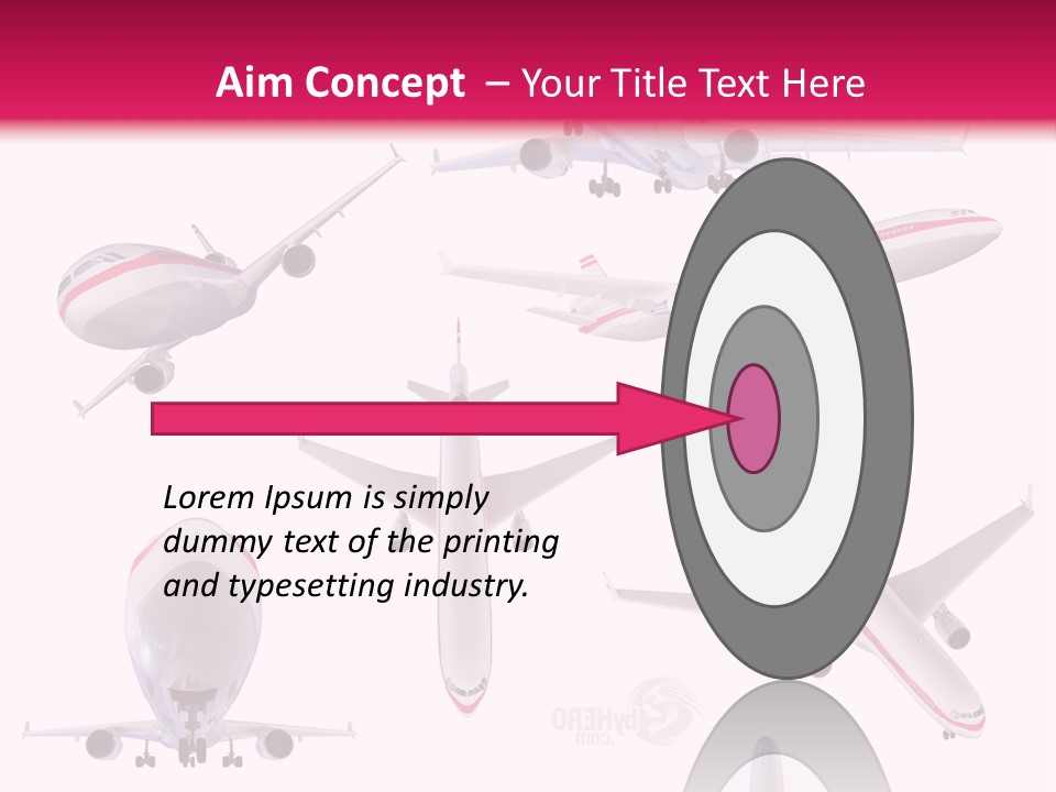 White Objects Transport PowerPoint Template