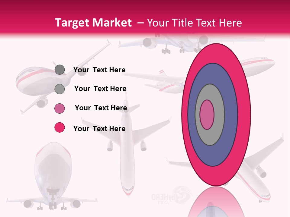 White Objects Transport PowerPoint Template