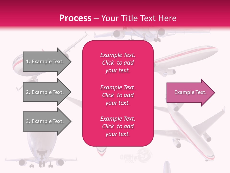 White Objects Transport PowerPoint Template
