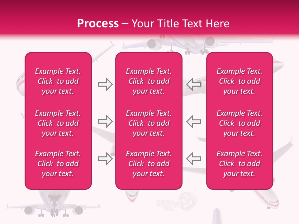 White Objects Transport PowerPoint Template