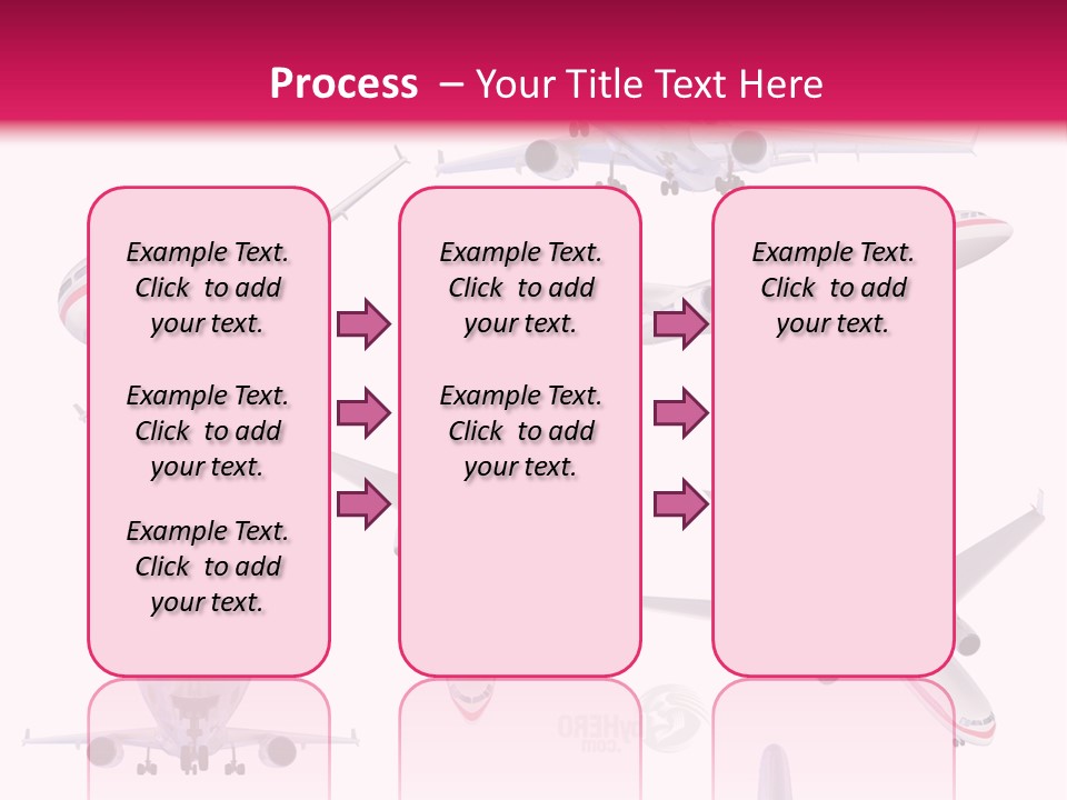 White Objects Transport PowerPoint Template