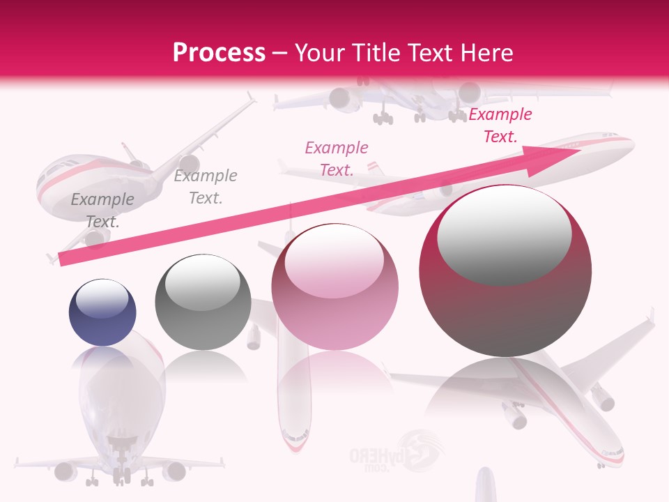 White Objects Transport PowerPoint Template