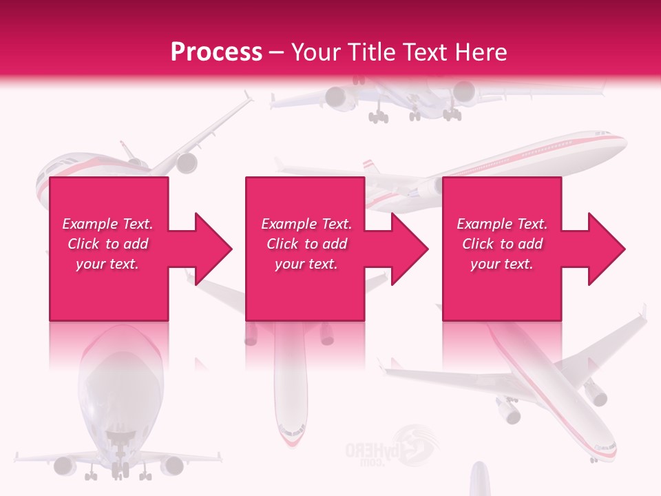 White Objects Transport PowerPoint Template