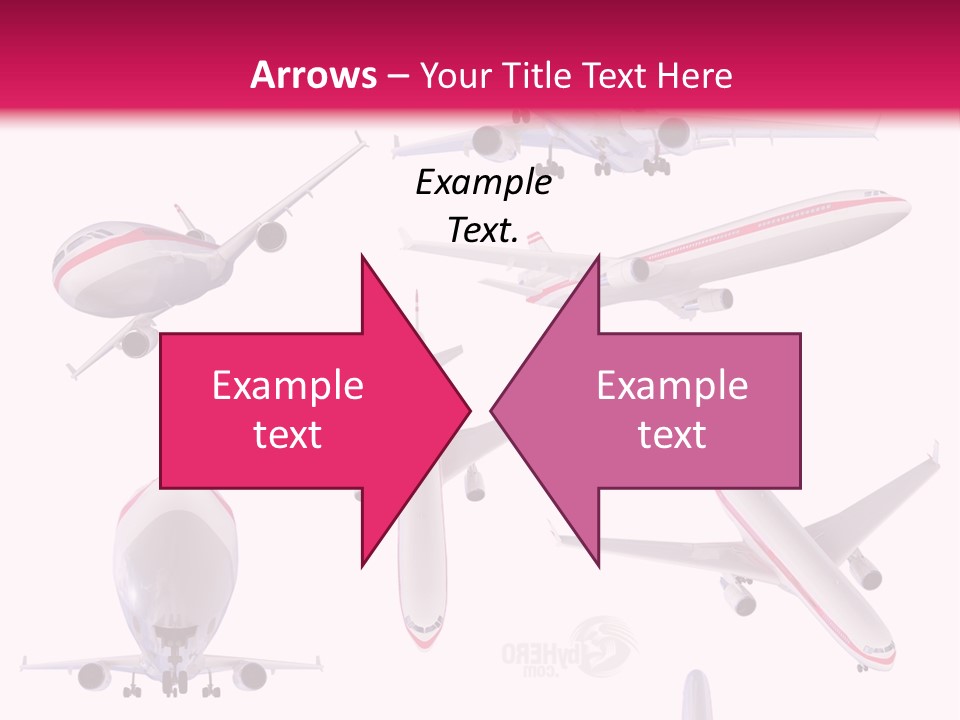 White Objects Transport PowerPoint Template