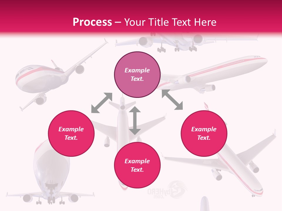 White Objects Transport PowerPoint Template