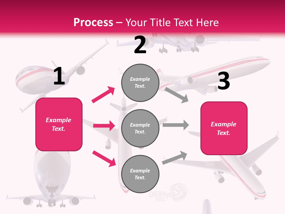 White Objects Transport PowerPoint Template