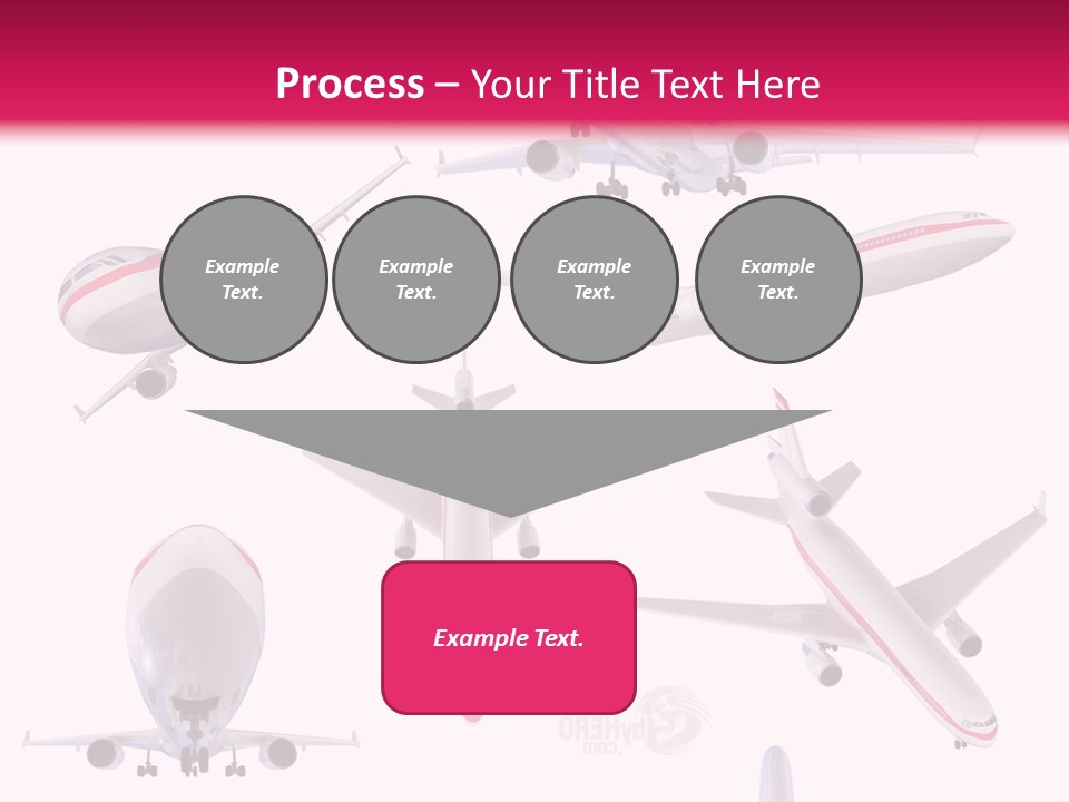 White Objects Transport PowerPoint Template