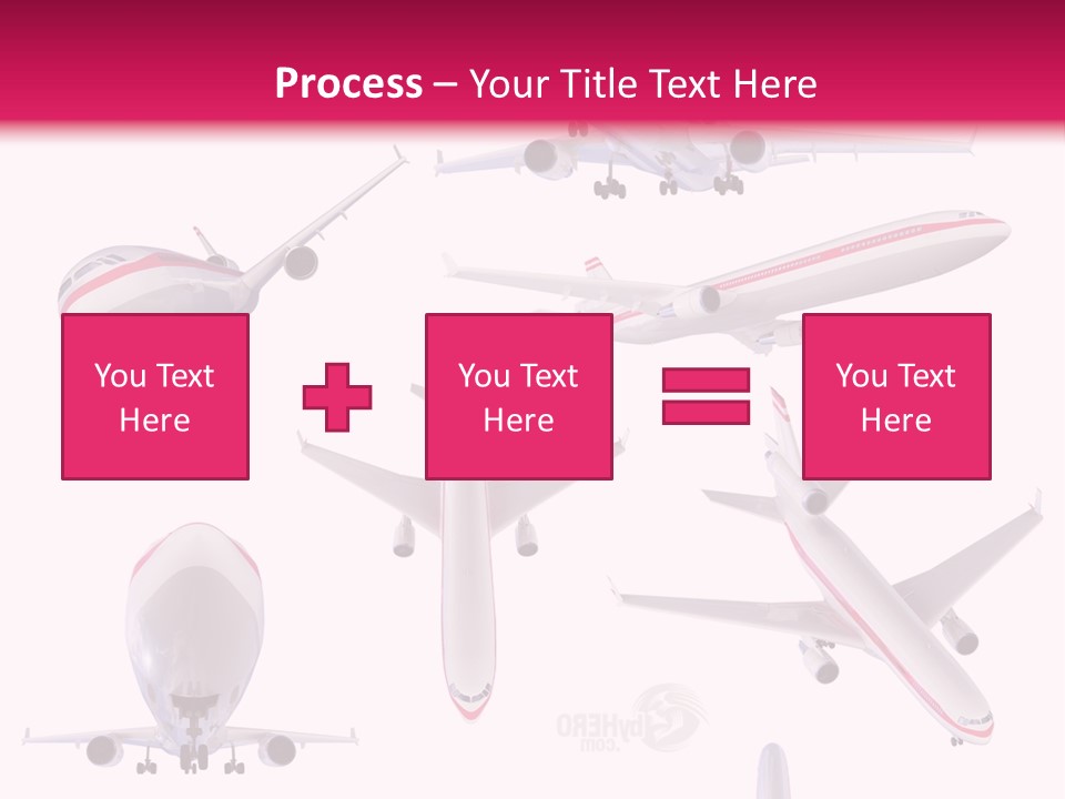 White Objects Transport PowerPoint Template