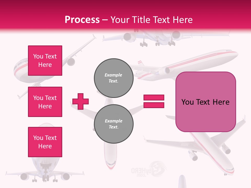 White Objects Transport PowerPoint Template