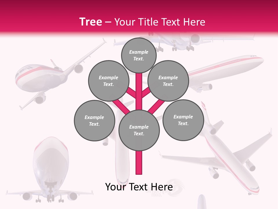 White Objects Transport PowerPoint Template