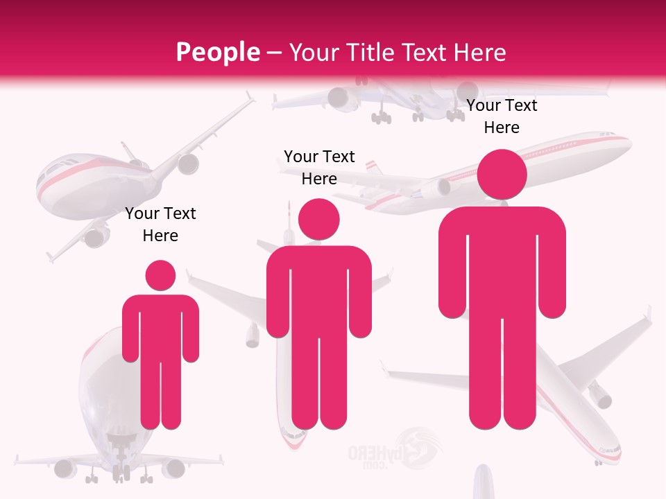 White Objects Transport PowerPoint Template