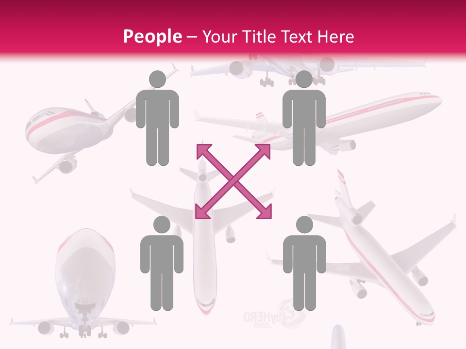 White Objects Transport PowerPoint Template