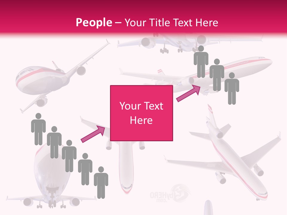 White Objects Transport PowerPoint Template