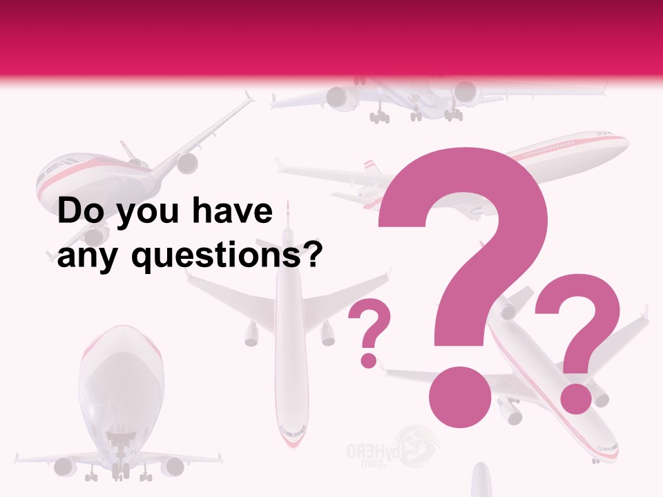 White Objects Transport PowerPoint Template