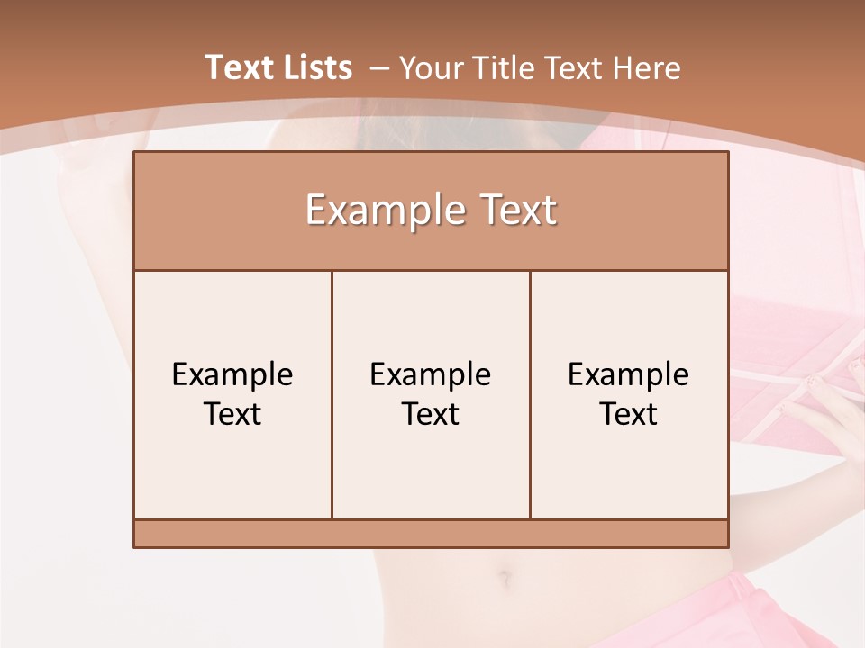 Cap Sweet Lady PowerPoint Template
