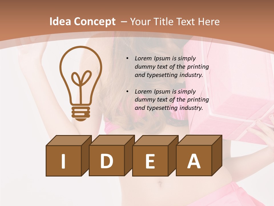 Cap Sweet Lady PowerPoint Template