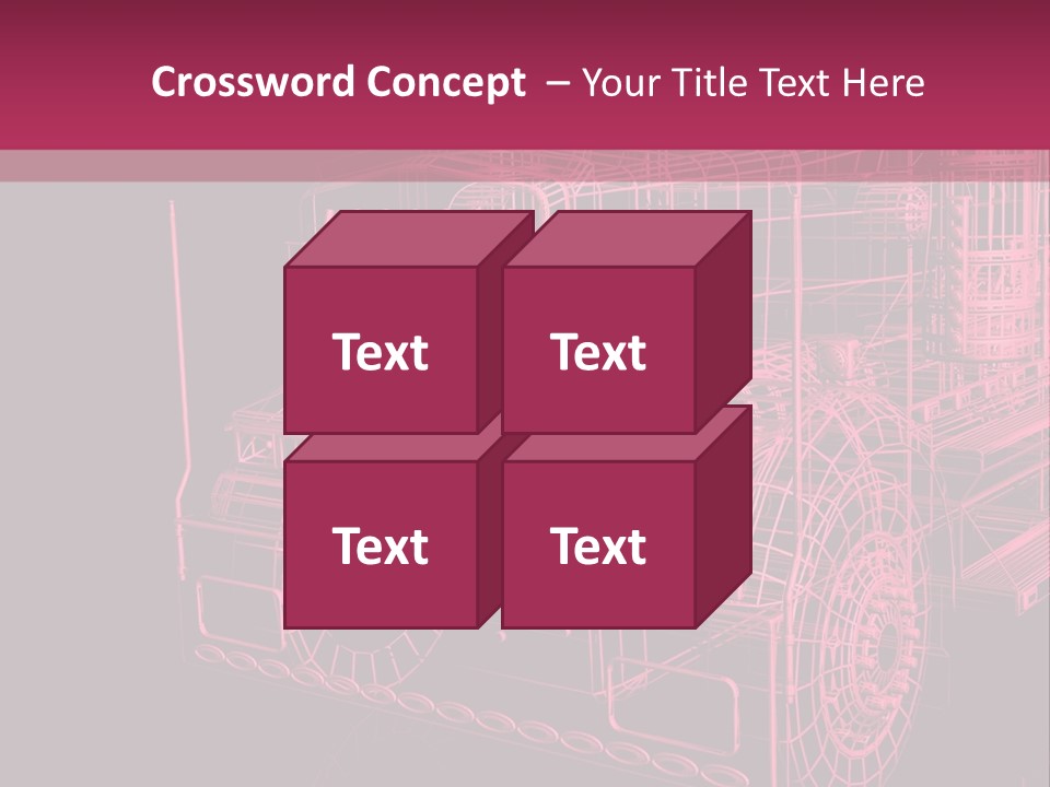 Load Cargo Trucker PowerPoint Template