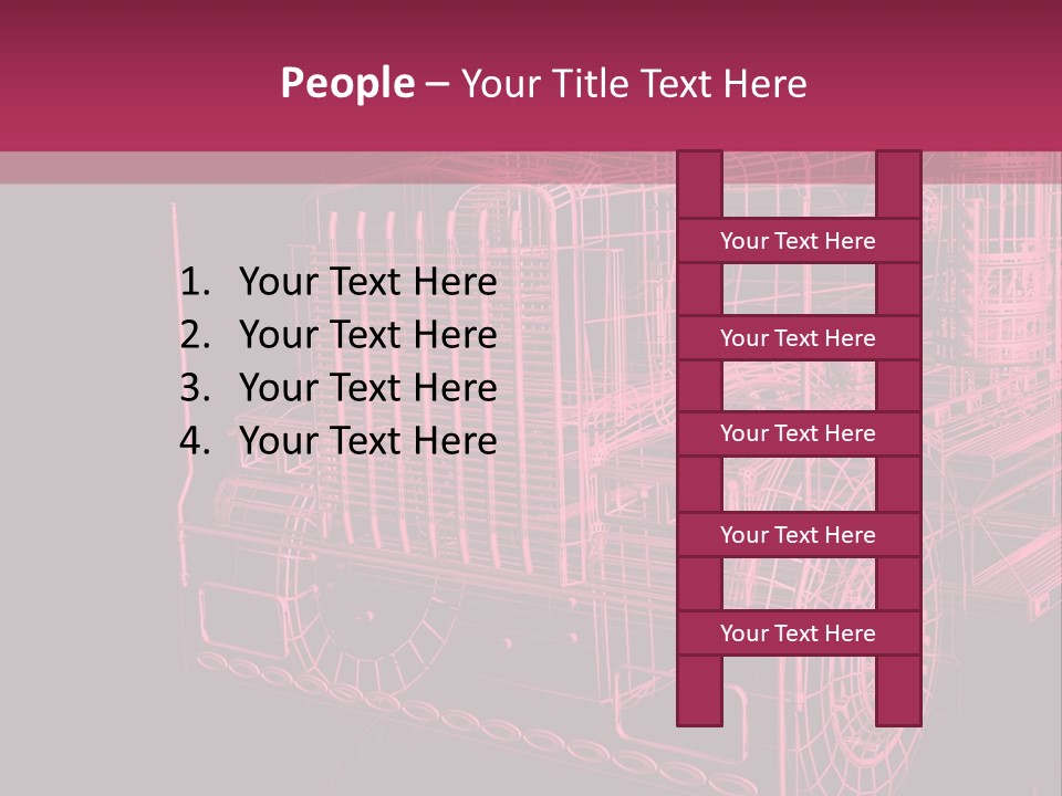 Load Cargo Trucker PowerPoint Template