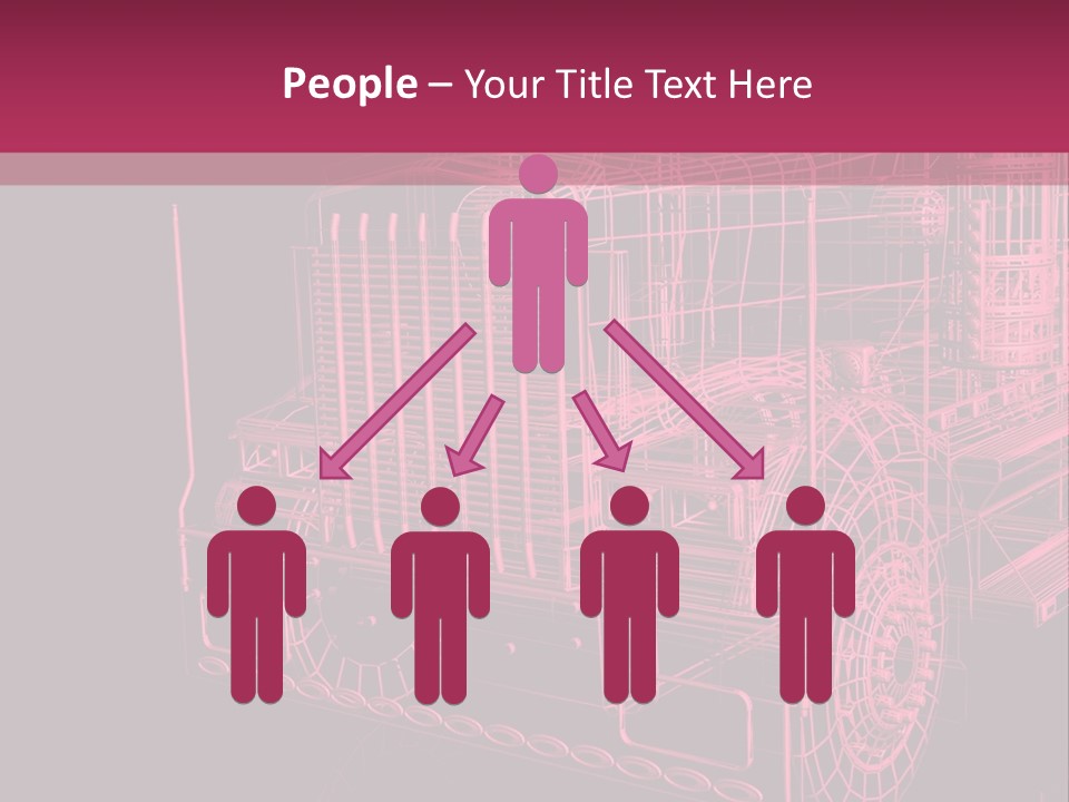 Load Cargo Trucker PowerPoint Template