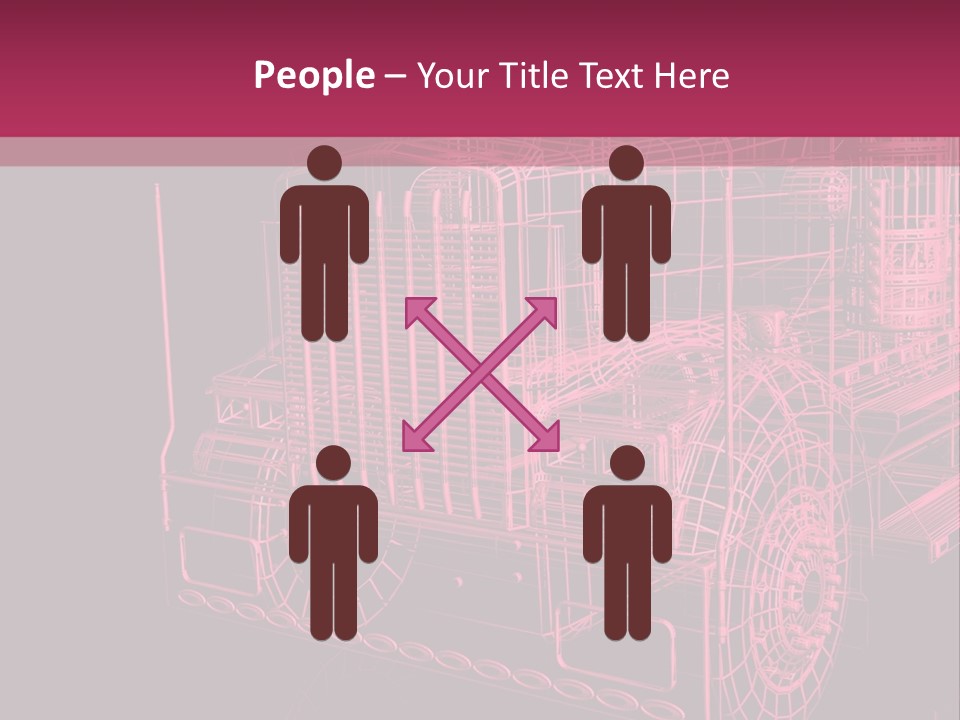 Load Cargo Trucker PowerPoint Template