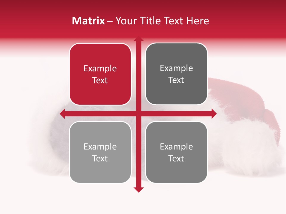 Mammal Kitty Santa PowerPoint Template