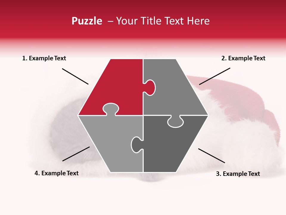 Mammal Kitty Santa PowerPoint Template