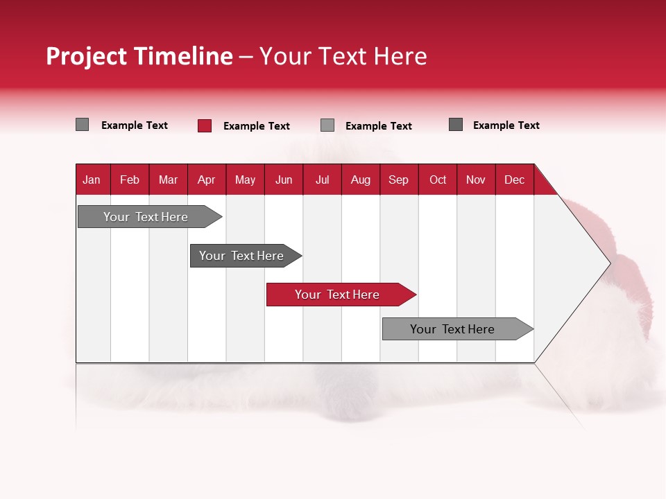 Mammal Kitty Santa PowerPoint Template